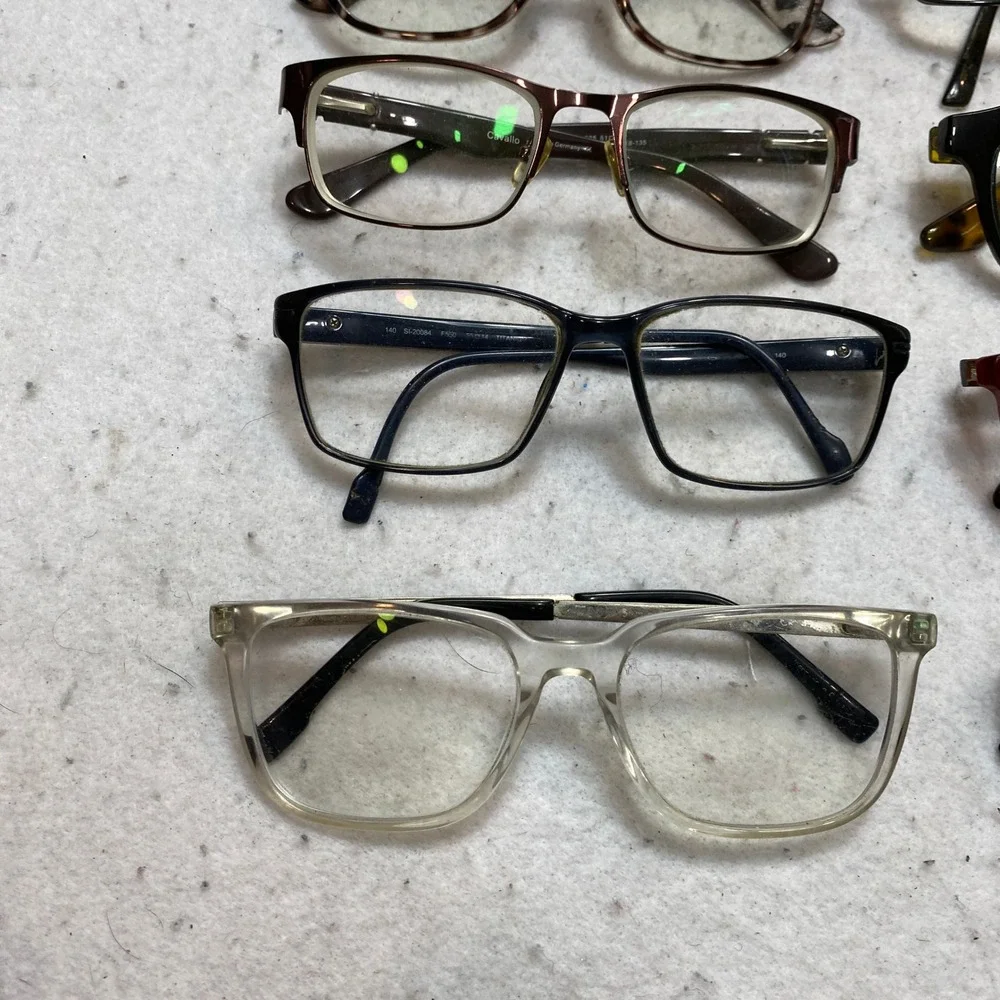 Lot 12 Pairs Unbranded Eyeglasses Frames Mixed Styles Multicolor Bulk Bundle